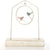 Hosley 12.25 inch High, Decorative White Tabletop Perched Bird Pedestal