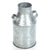 Hosley Silver Galvanized Metal Milk Can - 9.75