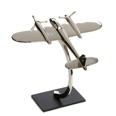 Hosley Mid-Century Modern Decorative Tabletop Sculpture Plane