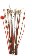 Hosley 12 inch High Red Botanical Diffuser Reeds