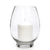Hosley 7.25 inch High, Clear Glass Votive Candle Holder