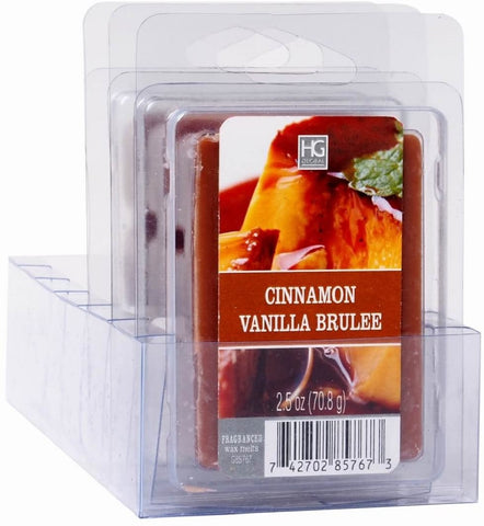 Hosley Set of 6, 2.5 oz. Cinnamon Vanilla Brule Wax Melts