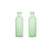Hosley Set of 2, 13.5 inch High Large Green Salted Glass Vases