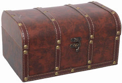 Hosley 9.25 inch Long, Brown Decorative Storage Box