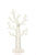 Hosley 11.40 inch High, White Ring and Necklace Holder Ceramic Tabletop Tree Sculpture