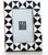 Hosley 4x6 Indigo Geo Blue Black & White Resin Tabletop Picture Frame