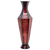 Hosley Decorative Red Black Embossed Metal Tall Floor Vase 23.5 Inch High