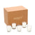 Hosley 48 Pack of Ivory, Unscented Clear Glass Filled Votive Candles