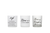 Hosley Set of 4, 4 inch High, Clear Glass Inspirational Tea Light Holders