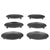 Hosley Set of 6 Black Iron Pillar Plates 7 Inch Diameter