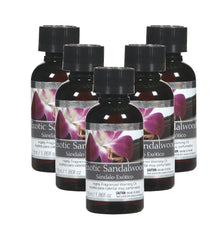 Hosley Set of 5, 55 ml Exotic Sandalwood Highly Scented Warming Oils