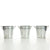 Hosley 3 pack of Galvanized Planters - 5 Inch Diameter