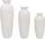 Hosley Set of 3, White Ceramic Vases