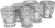 Hosley Set of 6 Metallic Silver Tealight Candle Holders- 3