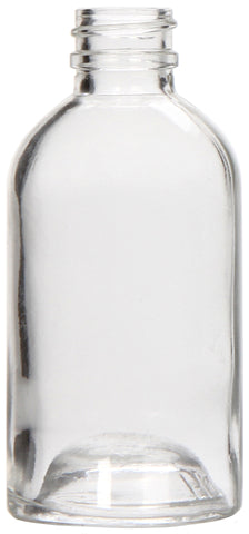 Hosley Set of 12 Clear Diffuser Boston Round Style Glass Diffuser Bottles 85 Ml Large
